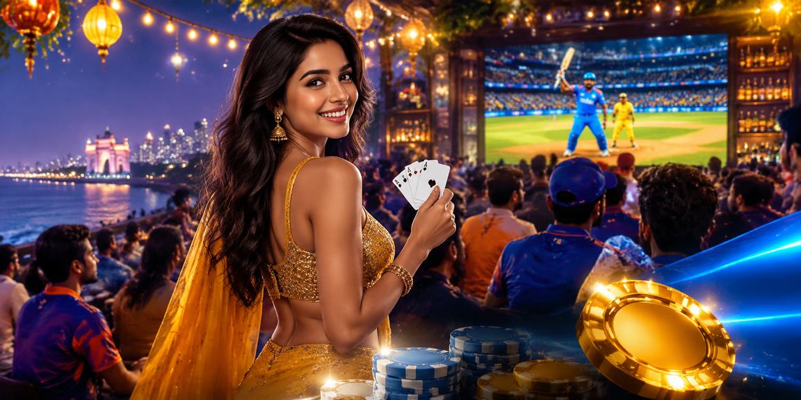 Vibrant cricket betting interface with blue and gold colors on px97 platform